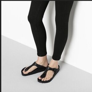 Birkenstocks Gizeh Essentials EVA Black Slip On Sandals Slides 39 US 8